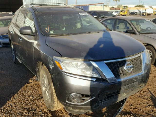 5N1AR2MM1EC628086 - 2014 NISSAN PATHFINDER GRAY photo 1
