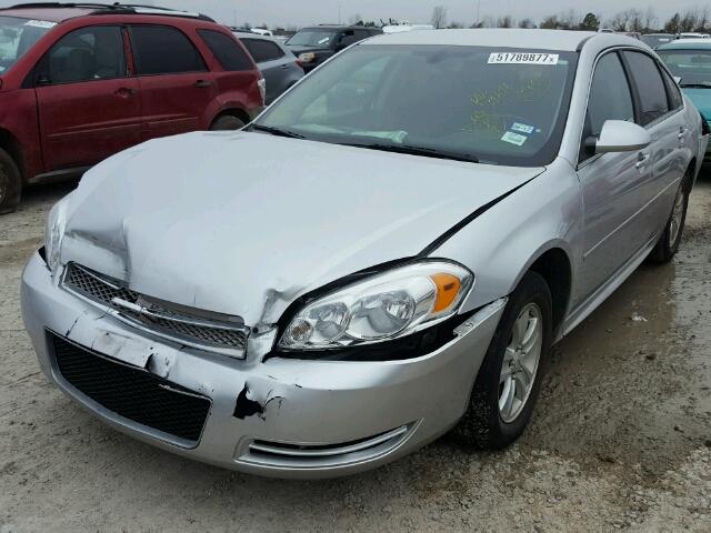 2G1WF5E36D1122308 - 2013 CHEVROLET IMPALA LS SILVER photo 2