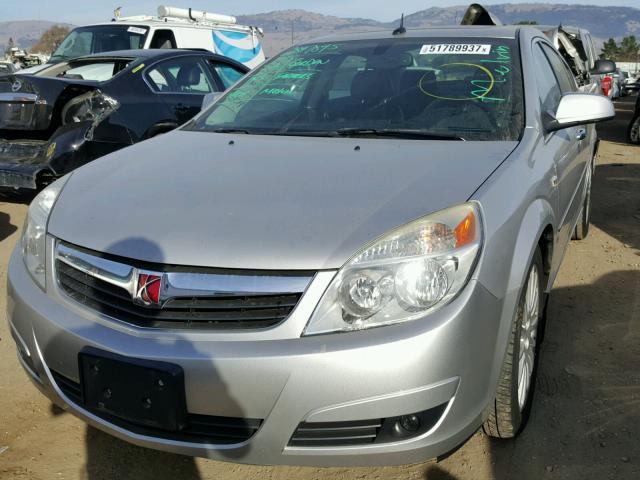 1G8ZV57787F129520 - 2007 SATURN AURA XR SILVER photo 2