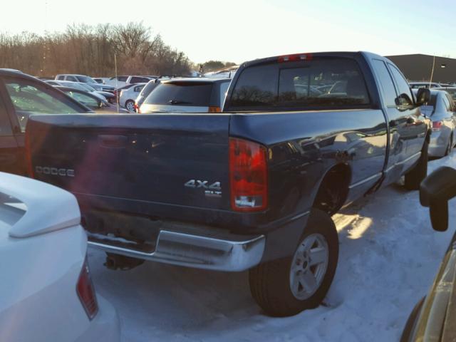 1D7HU18DX3J643657 - 2003 DODGE RAM 1500 S BLUE photo 4