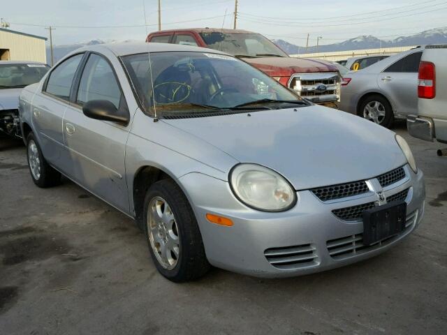 1B3ES56C65D126461 - 2005 DODGE NEON SXT SILVER photo 1