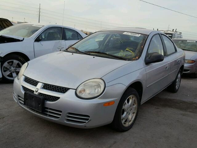 1B3ES56C65D126461 - 2005 DODGE NEON SXT SILVER photo 2