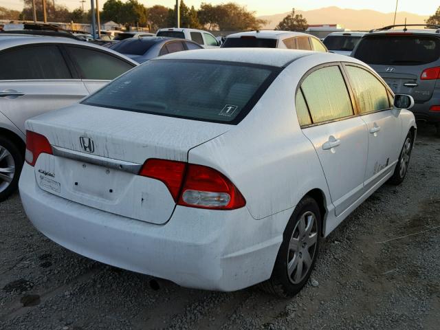 2HGFA1F52BH520068 - 2011 HONDA CIVIC LX WHITE photo 4