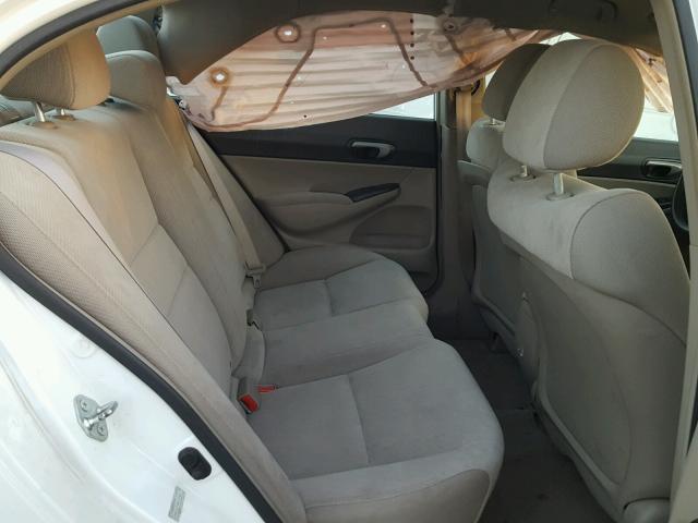 2HGFA1F52BH520068 - 2011 HONDA CIVIC LX WHITE photo 6
