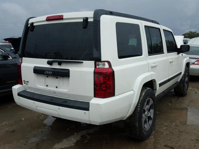 1J8HG48K97C690182 - 2007 JEEP COMMANDER WHITE photo 4