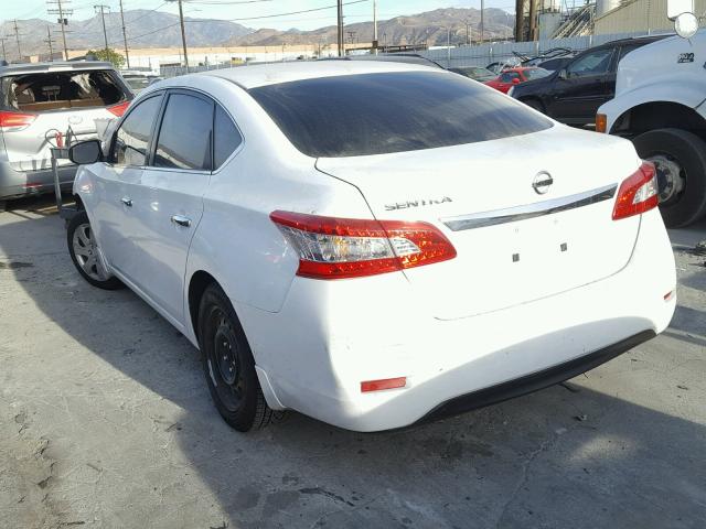 3N1AB7AP3FY231625 - 2015 NISSAN SENTRA S WHITE photo 3