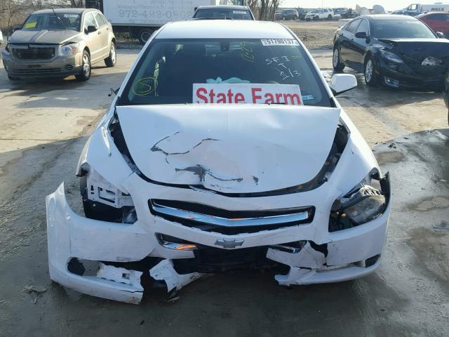 1G1ZC5E10BF318786 - 2011 CHEVROLET MALIBU 1LT WHITE photo 9