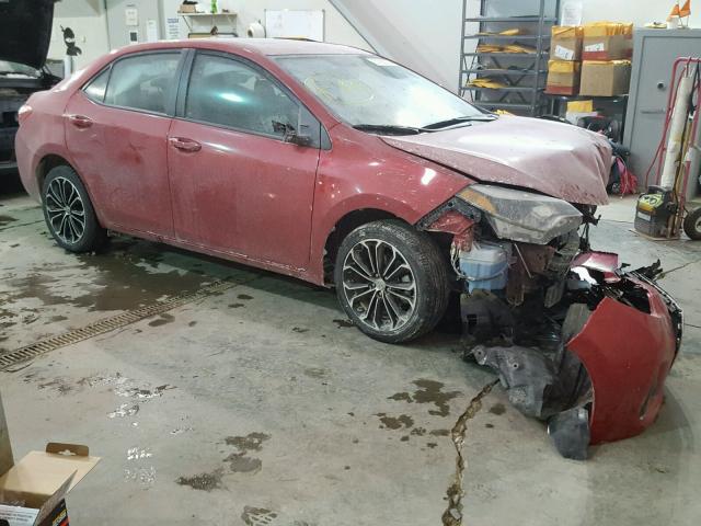 5YFBURHE7GP560616 - 2016 TOYOTA COROLLA L RED photo 1