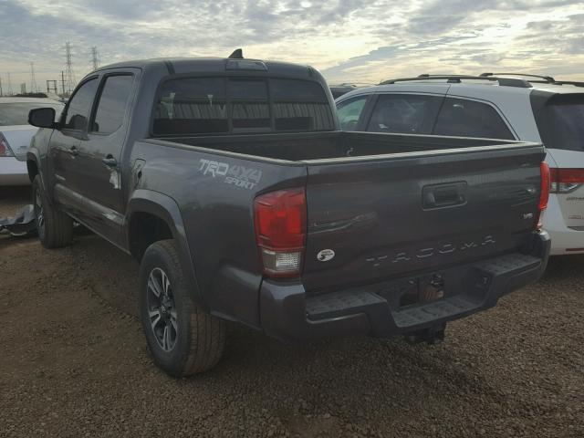 3TMCZ5AN7GM007089 - 2016 TOYOTA TACOMA DOU GRAY photo 3