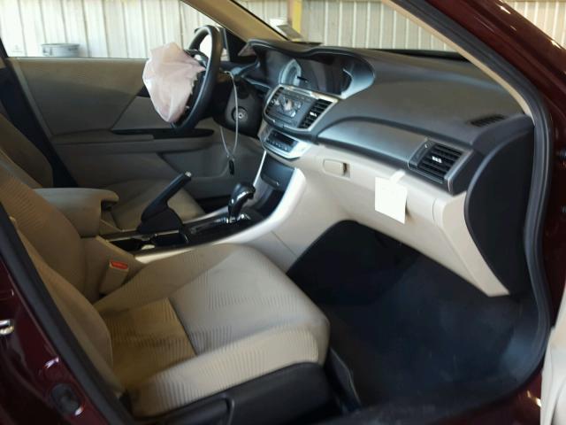 1HGCR2F32EA272424 - 2014 HONDA ACCORD LX MAROON photo 5