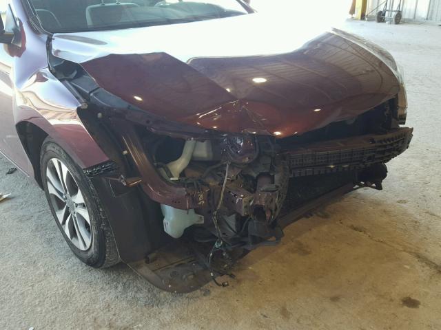 1HGCR2F32EA272424 - 2014 HONDA ACCORD LX MAROON photo 9