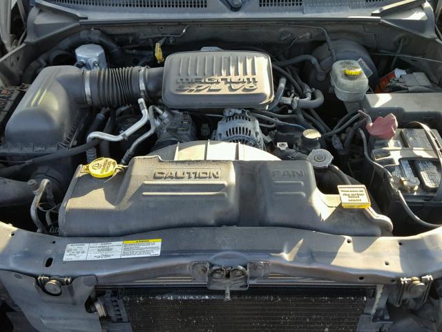 1D7HL38K74S654124 - 2004 DODGE DAKOTA QUA GRAY photo 7