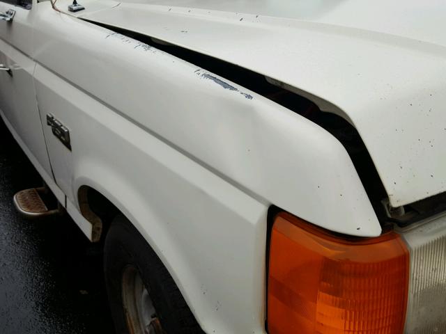 1FTEX15N8HKB28885 - 1987 FORD F150 WHITE photo 9