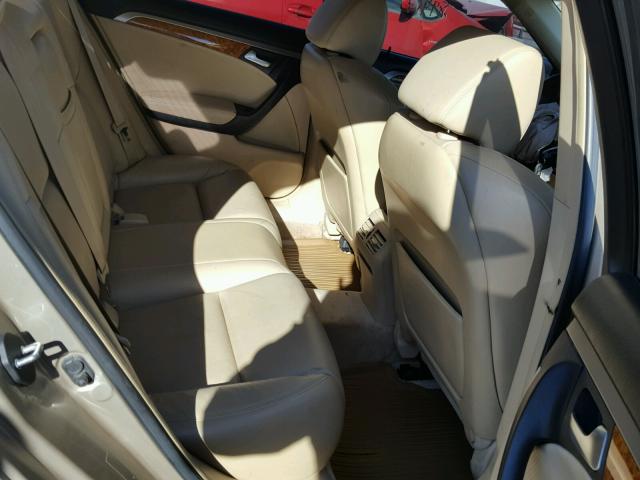 19UUA66265A028365 - 2005 ACURA TL GOLD photo 6