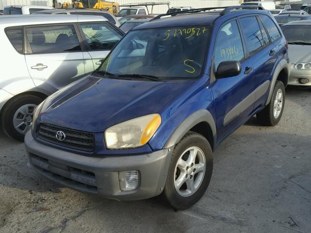 JTEHH20VX10047195 - 2001 TOYOTA RAV4 BLUE photo 2