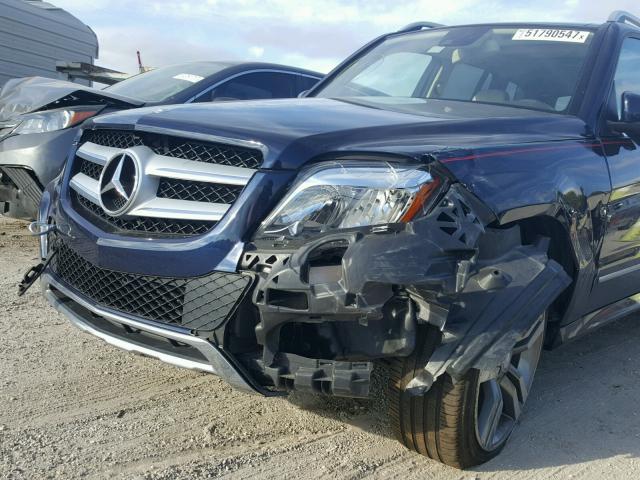 WDCGG5HB7EG178185 - 2014 MERCEDES-BENZ GLK 350 BLUE photo 9