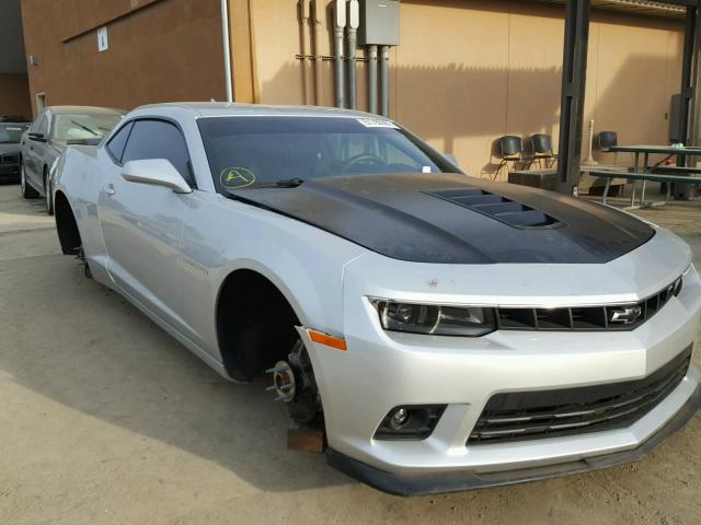 2G1FJ1EW0F9175222 - 2015 CHEVROLET CAMARO 2SS SILVER photo 1