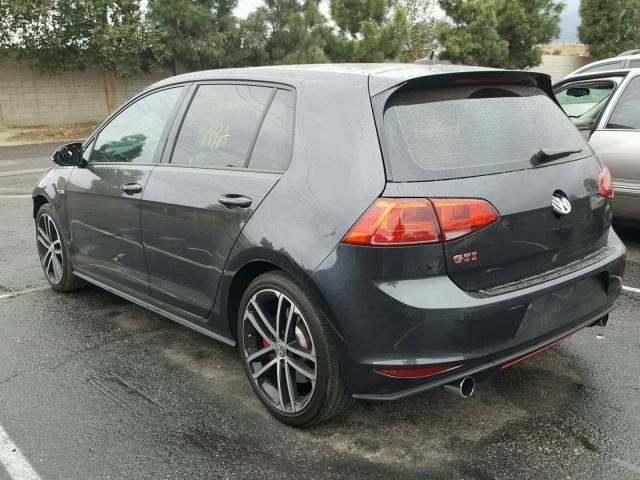 3VW447AU3HM027019 - 2017 VOLKSWAGEN GTI S/SE CHARCOAL photo 3