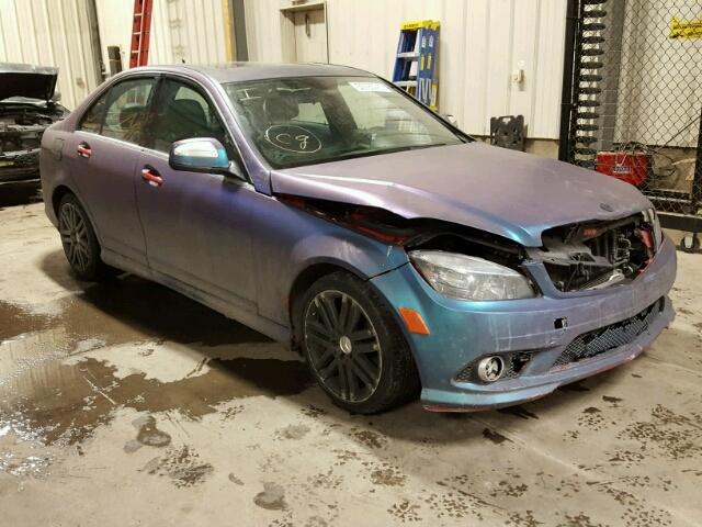 WDDGF54X98R027633 - 2008 MERCEDES-BENZ C 300 BLUE photo 1