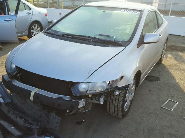 2HGFG1B63AH521760 - 2010 HONDA CIVIC LX SILVER photo 2