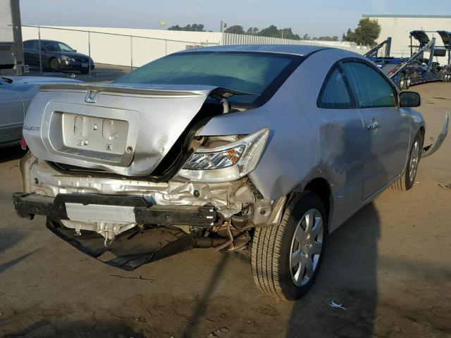 2HGFG1B63AH521760 - 2010 HONDA CIVIC LX SILVER photo 4