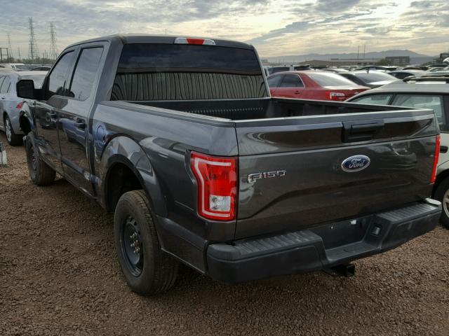 1FTEW1CF5HKC46892 - 2017 FORD F150 SUPER GRAY photo 3