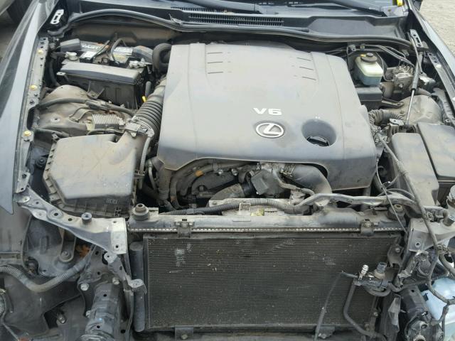 JTHBK262665017256 - 2006 LEXUS IS 250 BLACK photo 7