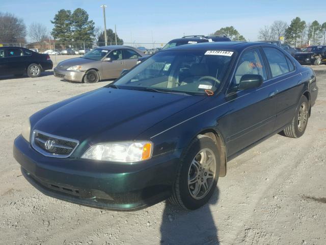 19UUA56671A009895 - 2001 ACURA 3.2TL GREEN photo 2