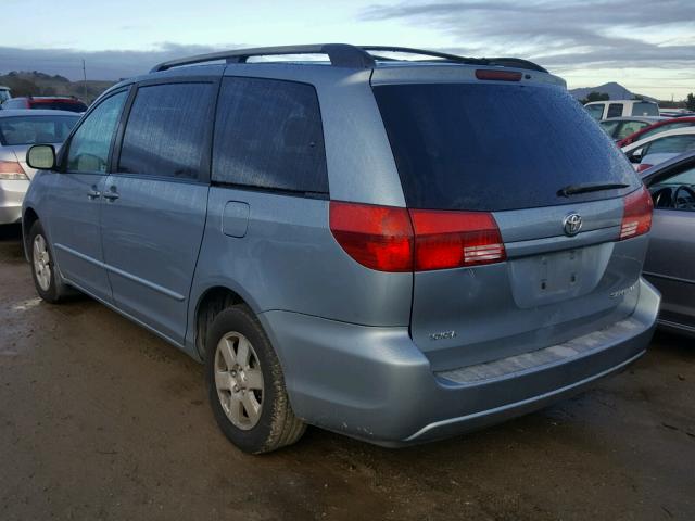 5TDZA23C55S252465 - 2005 TOYOTA SIENNA CE BLUE photo 3