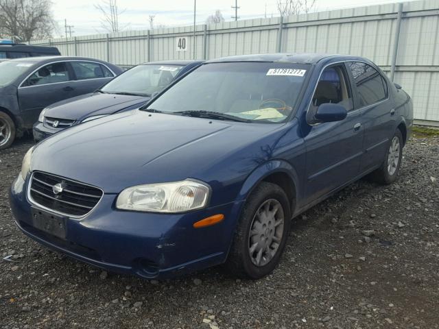 JN1CA31D2YT552142 - 2000 NISSAN MAXIMA GLE BLUE photo 2