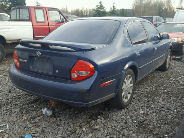 JN1CA31D2YT552142 - 2000 NISSAN MAXIMA GLE BLUE photo 4