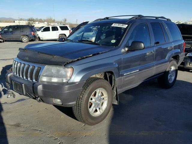 1J4GW48N13C527238 - 2003 JEEP GRAND CHER BLUE photo 2