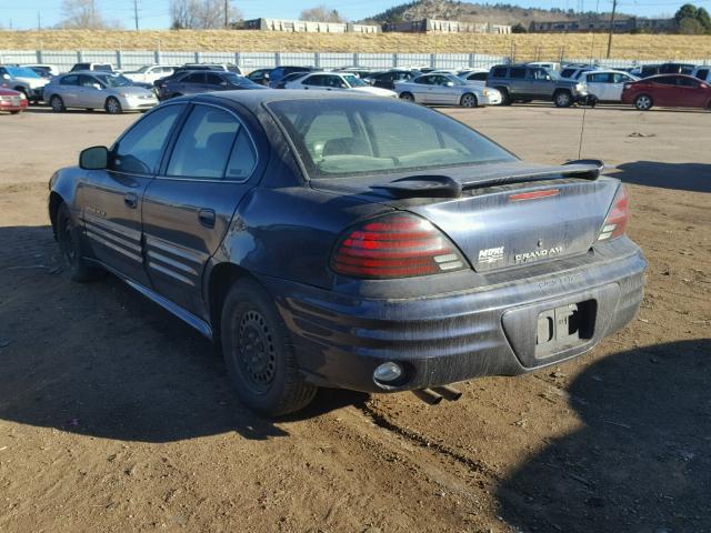 1G2NE52T91M630688 - 2001 PONTIAC GRAND AM S 蓝色 照片 3