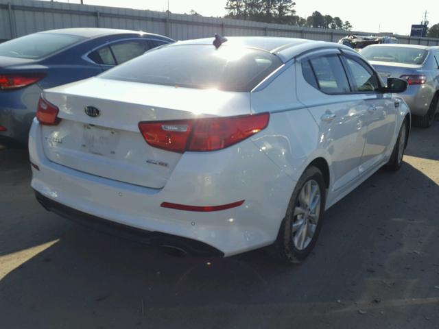 5XXGN4A74FG503167 - 2015 KIA OPTIMA EX WHITE photo 4