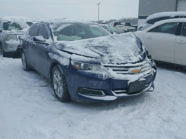 1G1115SL7EU100773 - 2014 CHEVROLET IMPALA LT BLUE photo 1