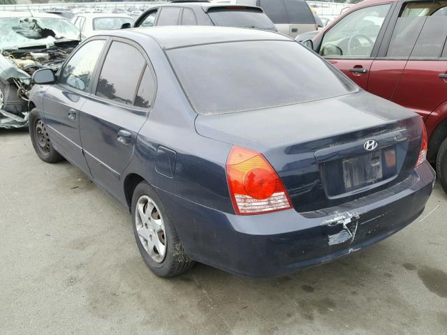 KMHDN46DX5U045222 - 2005 HYUNDAI ELANTRA GL BLUE photo 3