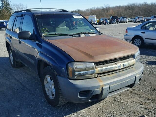 1GNDT13S432394579 - 2003 CHEVROLET TRAILBLAZE BLUE photo 1