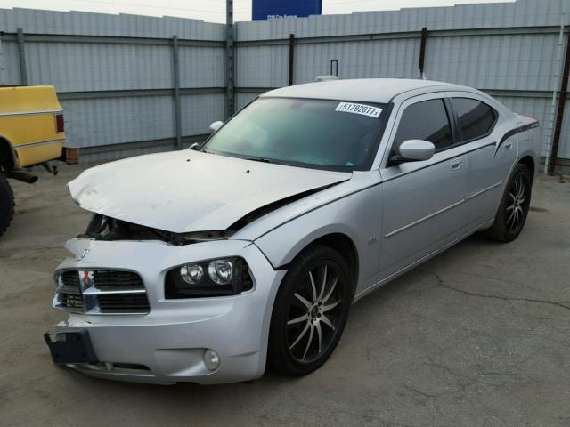 2B3CA3CV2AH310782 - 2010 DODGE CHARGER SX SILVER photo 2