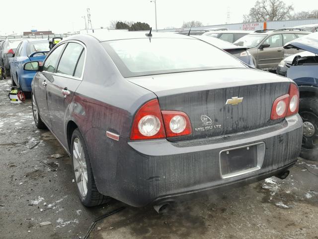 1G1ZE5E70A4117320 - 2010 CHEVROLET MALIBU LTZ GRAY photo 3