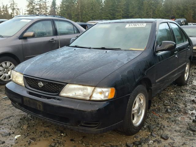 1N4AB41D6WC705065 - 1998 NISSAN SENTRA E BLACK photo 2