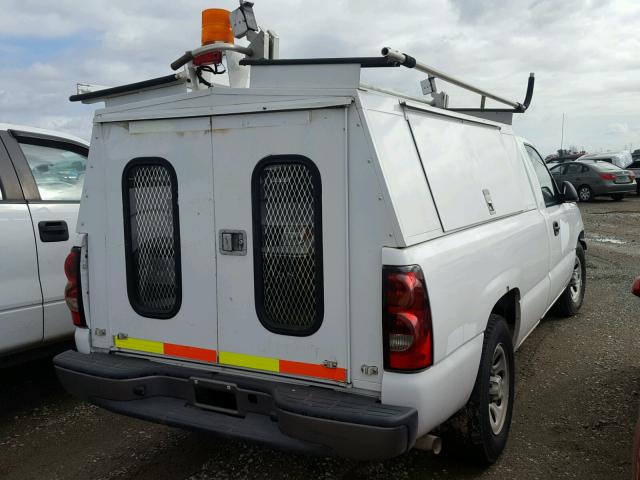 1GCEC14XX7Z145529 - 2007 CHEVROLET SILVERADO WHITE photo 4