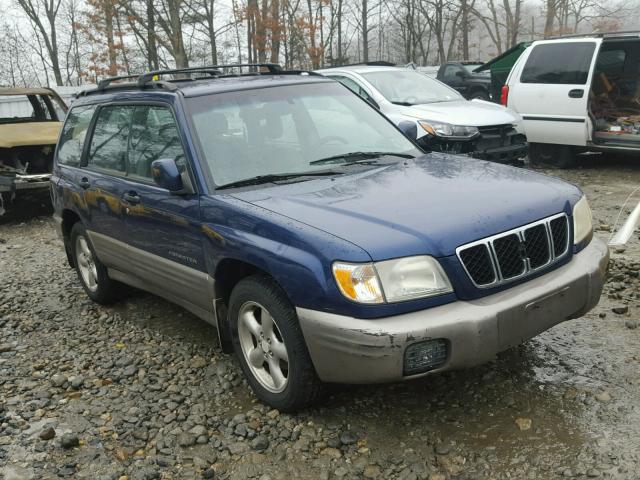 JF1SF65592H726898 - 2002 SUBARU FORESTER S BLUE photo 1