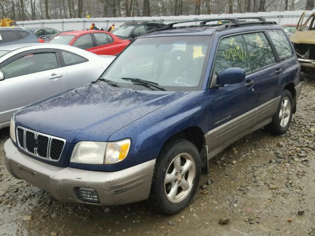 JF1SF65592H726898 - 2002 SUBARU FORESTER S BLUE photo 2