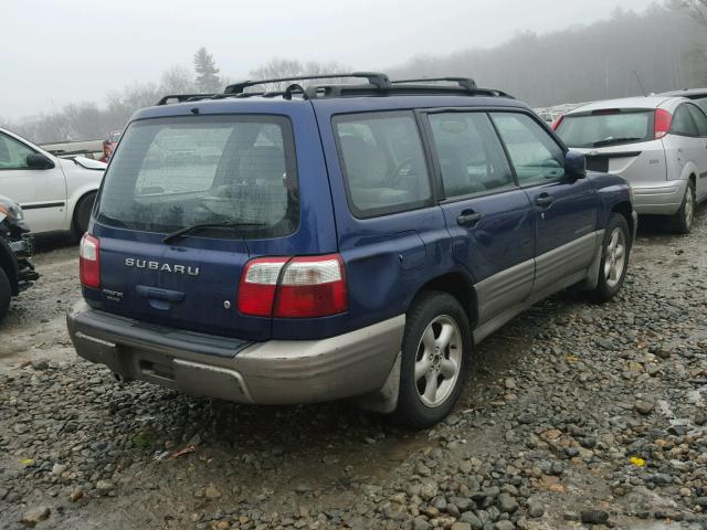 JF1SF65592H726898 - 2002 SUBARU FORESTER S BLUE photo 4