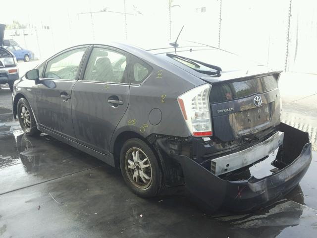 JTDKN3DU6A5195020 - 2010 TOYOTA PRIUS GRAY photo 3