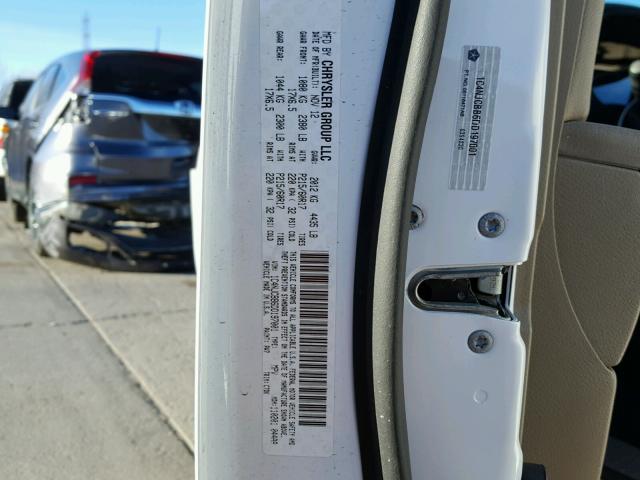 1C4NJCBB6DD197001 - 2013 JEEP COMPASS SP 白色 照片 10