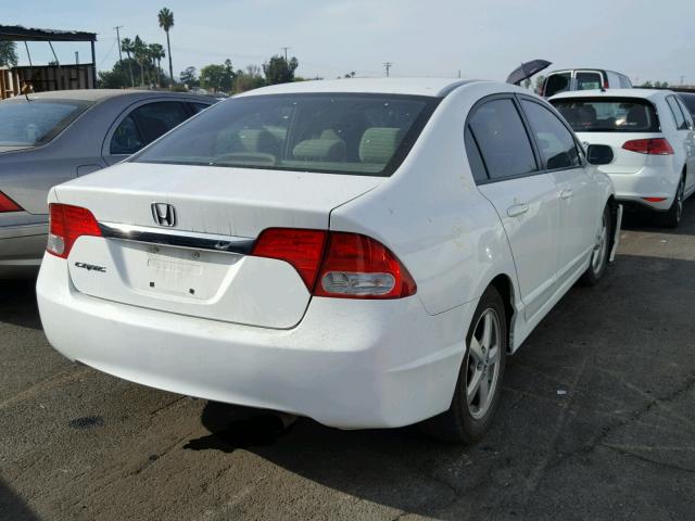 2HGFA1F57BH503038 - 2011 HONDA CIVIC LX WHITE photo 4