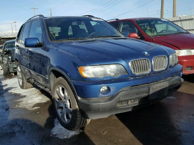 5UXFB33543LH42726 - 2003 BMW X5 4.4I BLUE photo 1