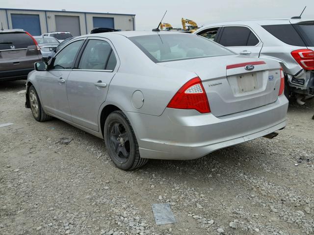 3FAHP0HA2AR122264 - 2010 FORD FUSION SE SILVER photo 3