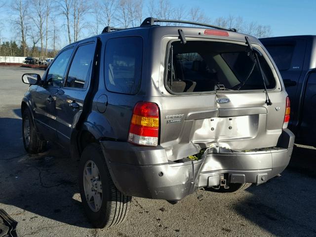 1FMCU94105KD12738 - 2005 FORD ESCAPE LIM GRAY photo 3